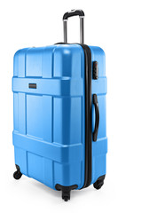 Wall Mural - blue suitcase plastic half-turned