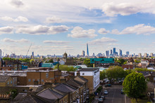 Residential Area With Flats In South London With A View Of The City