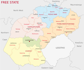  free state administrative map