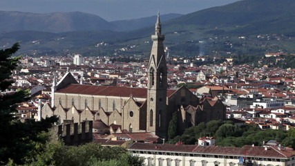 Wall Mural - Italy. Florence. View of the city on top