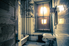 Bathroom In Abandoned Building