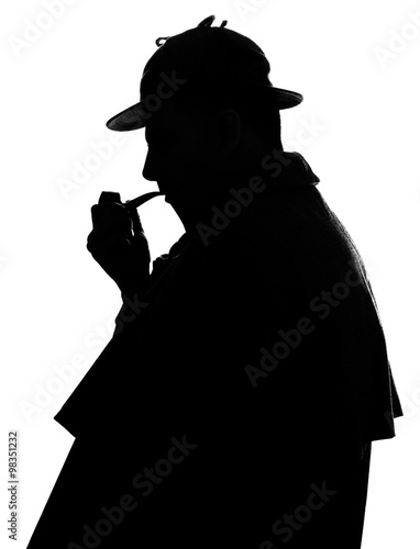 Fotografia Sherlock Holmes silhouette famous detective