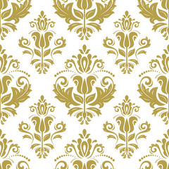 Wall Mural - Damask Seamless Pattern