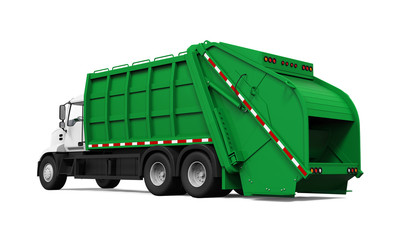 Wall Mural - Garbage Truck Isolated