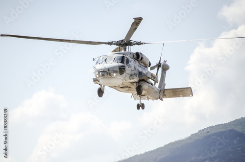 Tela huey navy rescue helicopter