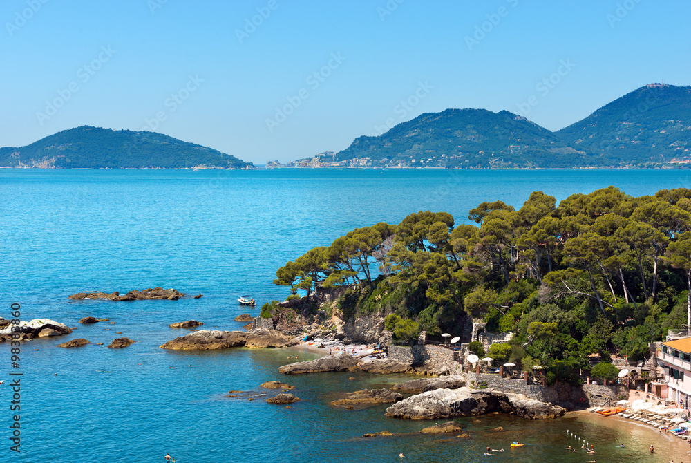 Photo Art Print Fiascherino Beach Golfo Dei Poeti Liguria Photo Art Print Fiascherino Beach Golfo Dei Poeti Liguria Near Lerici La Spezia In The Gulf Of Poets Or