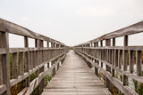 Fototapeta Pomosty - Wood bridge in Khao Sam Roi Yod National Park, Thailand.