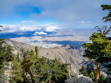 Coachella Valley And Palm Springs From The Aerial Tramway, San Jacinto State Park, Palm Springs, California, USA 