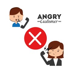 Sticker - customer service design 