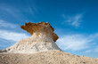 Qatar, Ras Abrouq, the large desertic area with the picturesqe limestone