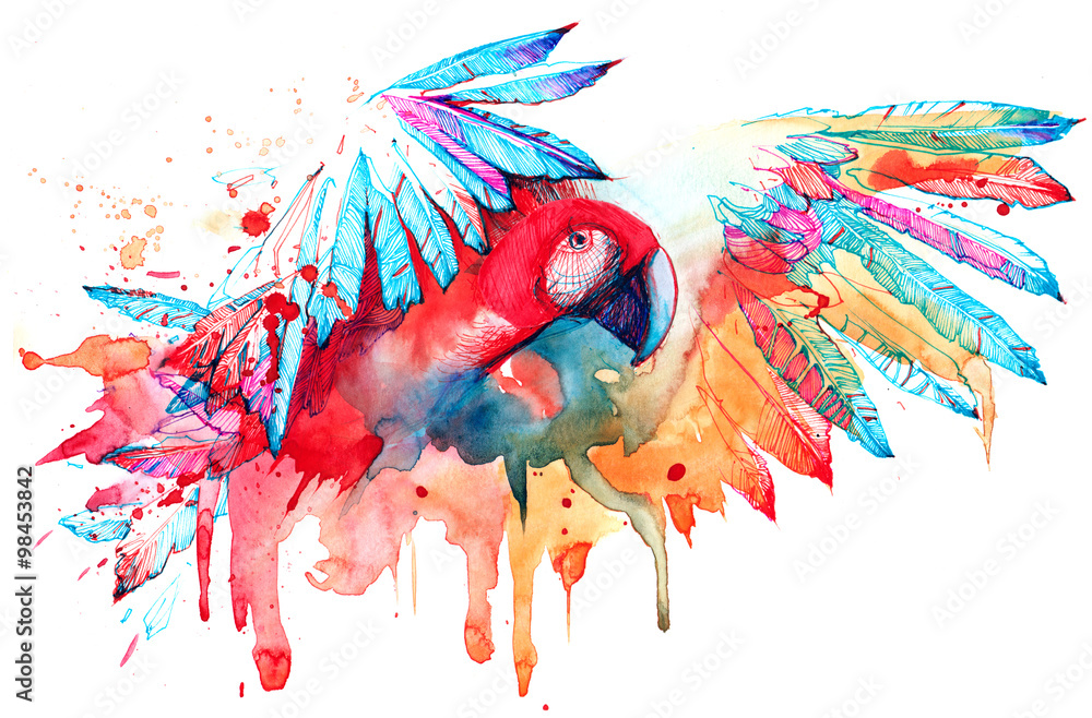 parrot - obrazy, fototapety, plakaty 
