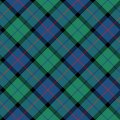 flower of scotland tartan seamless diagonal pattern fabric textu