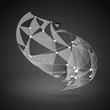 © OLeksiiTooz - Abstract Vector Polygonal Background. Geometric Polygonal Shape. Vector Science Background Connecting Dots and Lines Structure