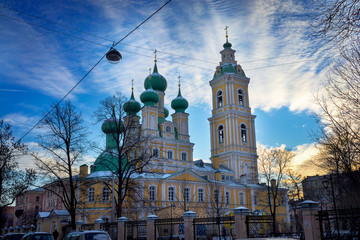 Fototapete - Annunciation of Lady Mary Church on Vasilevsky Island, St. Petersburg