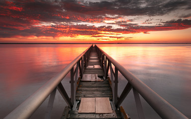 ancient industrial pier