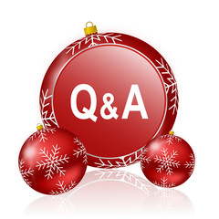 Poster - question answer christmas icon