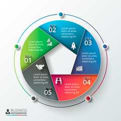 Poster - Vector infographic design template.