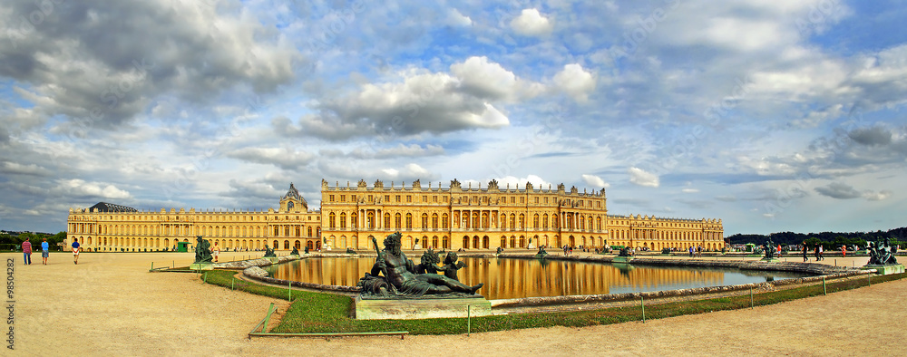The Royal Palace in Versailles, France, UNESCO World Heritage - obrazy, fototapety, plakaty 