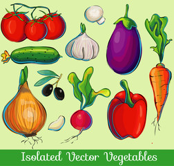 vegetables set