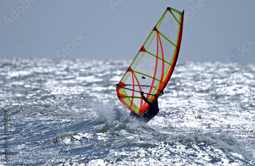 Obraz Dibond windsurfing Morze Północne