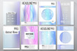 © Raevsky Lab - Set of business templates for brochure, flyer or booklet. Abstract wave vector background