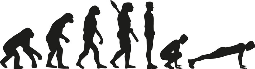 Wall Mural - Burpees evolution