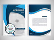 © comussu - Abstract vector modern flyers brochure / annual report /design templates / stationery with white background in size a4