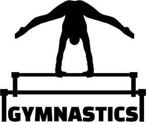 Wall Mural - Gymnastics with uneven bars