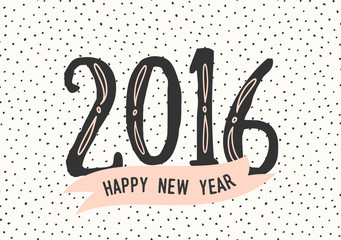 Poster - 2016 greeting card template