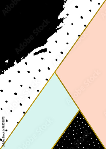 Tapeta ścienna Abstrakcyjna kompozycja geometryczna