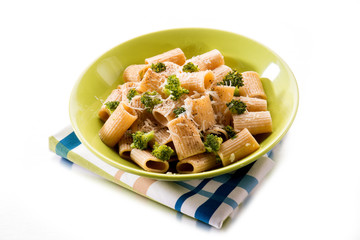 Canvas Print - integral pasta with broccoli and parmesan cheese