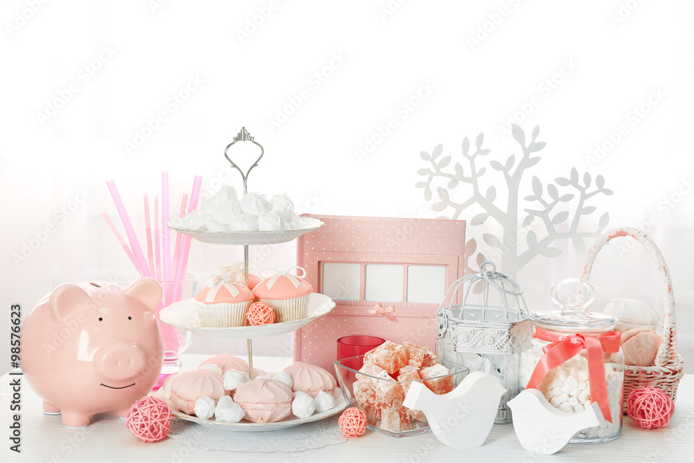 Candy bar at Birthday party for little girl