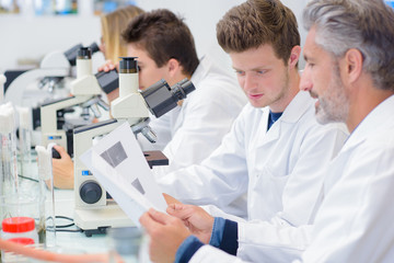 in the laboratory room