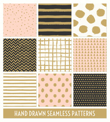 Poster - Hand Drawn Seamless Patterns Collection