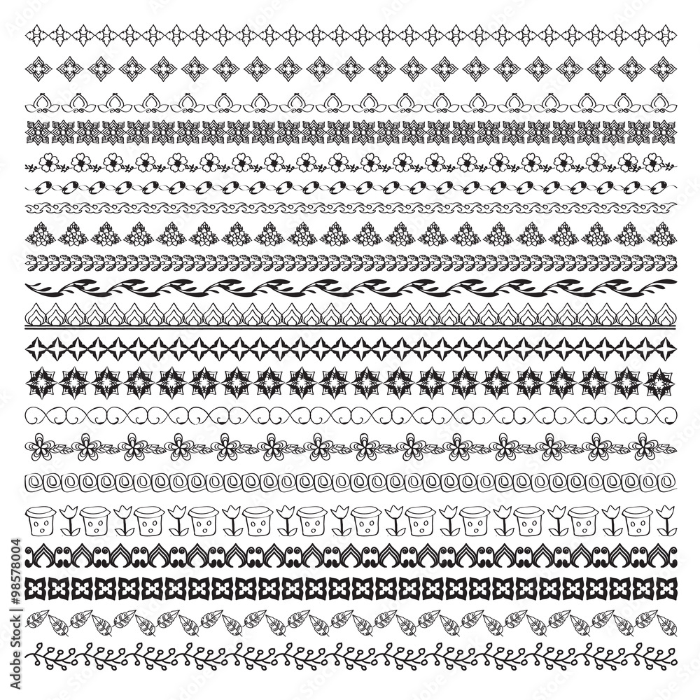 Border doodle Stock Vector | Adobe Stock