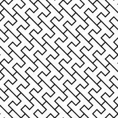 Vector modern seamless geometry pattern h, black and white abstract geometric background, pillow print, monochrome retro texture, hipster fashion design