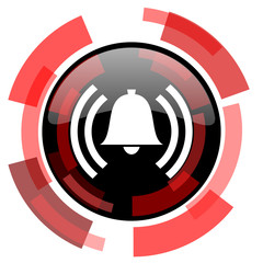 Fototapete - alarm red modern web icon