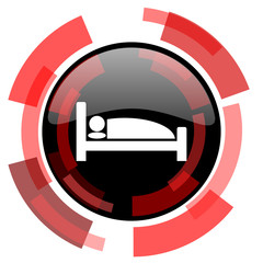 Poster - hotel red modern web icon