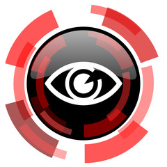 Poster - eye red modern web icon