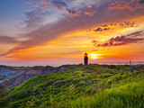 Fototapeta Natura - sunset at a lighthouse