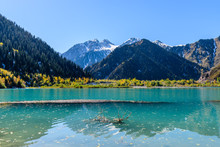 Alpine Lake Issyk, Issyk Gorge, Zailiyskiy Alatau, Almaty, Kazakhstan.