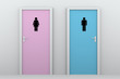 toilet doors for boys and girls