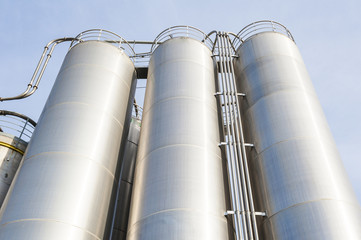 Wall Mural - Industrial silos in the chemical industry