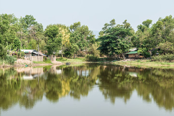 Canvas Print - Country view in Thai