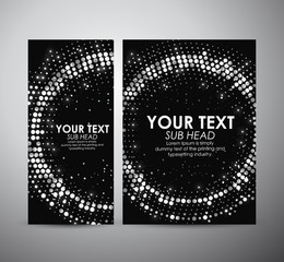 Wall Mural - Abstract circle shining pattern. Brochure business design template or roll up. Vector illustration