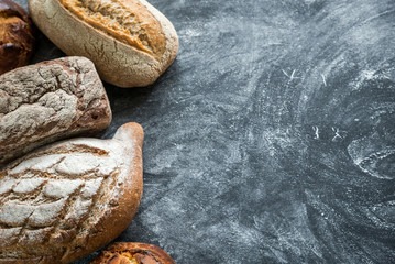 Canvas Print - Whole grain breads