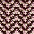 Floral pattern with little pink roses