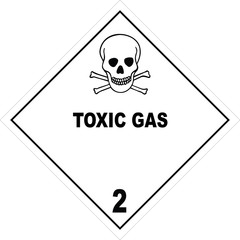 Wall Mural - Class 2 Dangerous Goods Warning Label