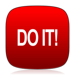 Aufkleber - do it icon