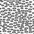 Monochrome scribble background. Modern design.Vector illustration. Fancy hand drawn casual texture.White background with black lines and dots. 